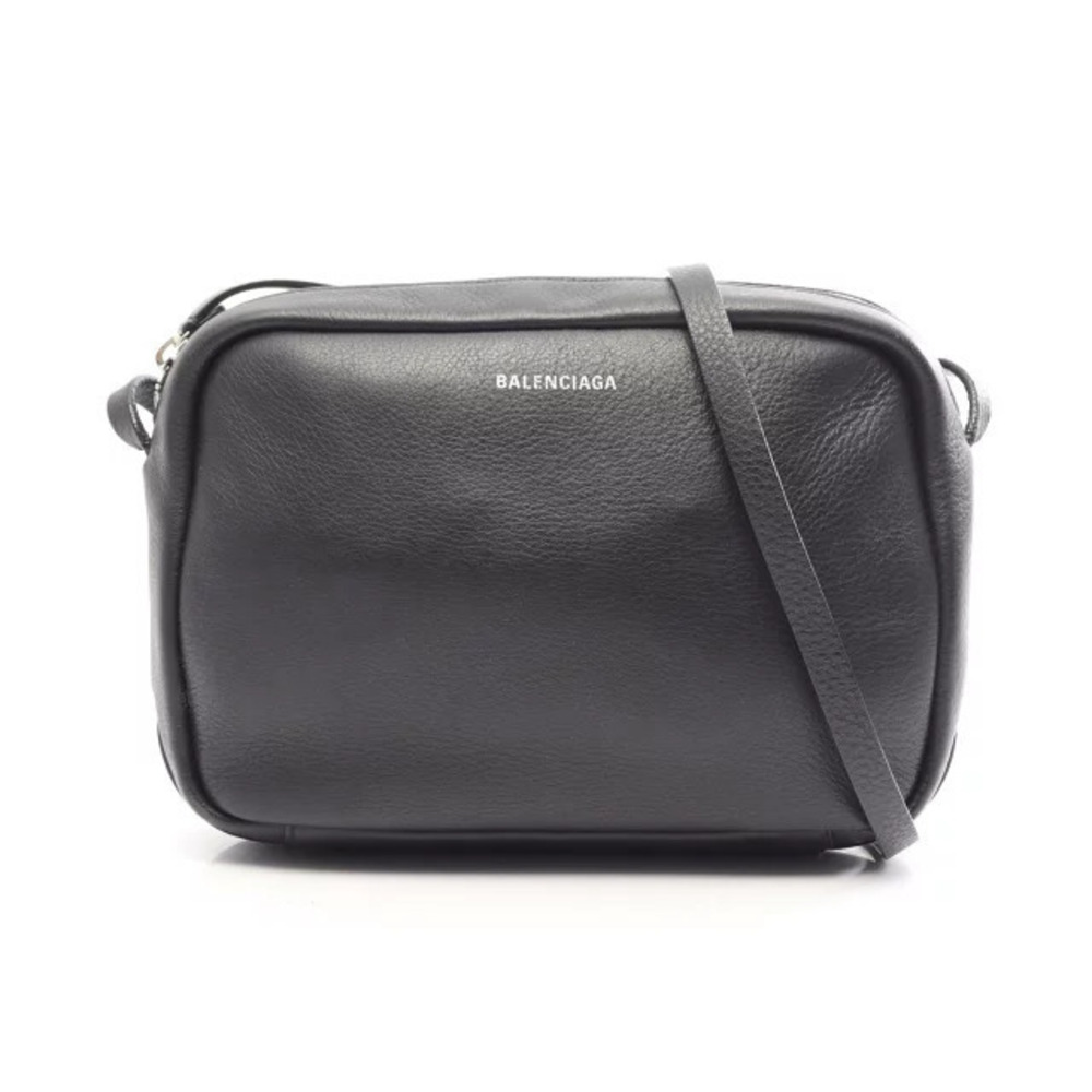 Balenciaga Camera Bag Shoulder Leather Black